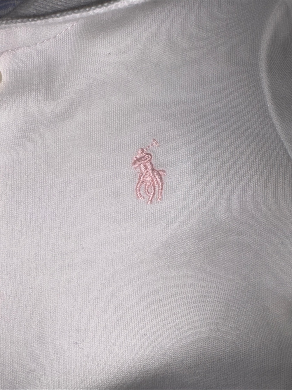 Ralph Lauren White Polo Ruffle Dress with Pink Pony Embroidery - Picture 4 of 5